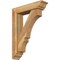 Ekena Millwork Balboa Traditional Rough Sawn Bracket w/ Offset Brace, Western Red Cedar, 6"W x 24"D x 32"H BKT0604X24X32BOA01RWR - alternate 1